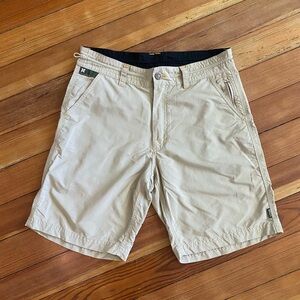 Howler Brothers Shorts Men 31 Brown Horizon Hybrid Hiking Utility Outdoors Nylon